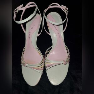 Gianni Bini Pastel Blue, Pink and Cream Strappy Heels